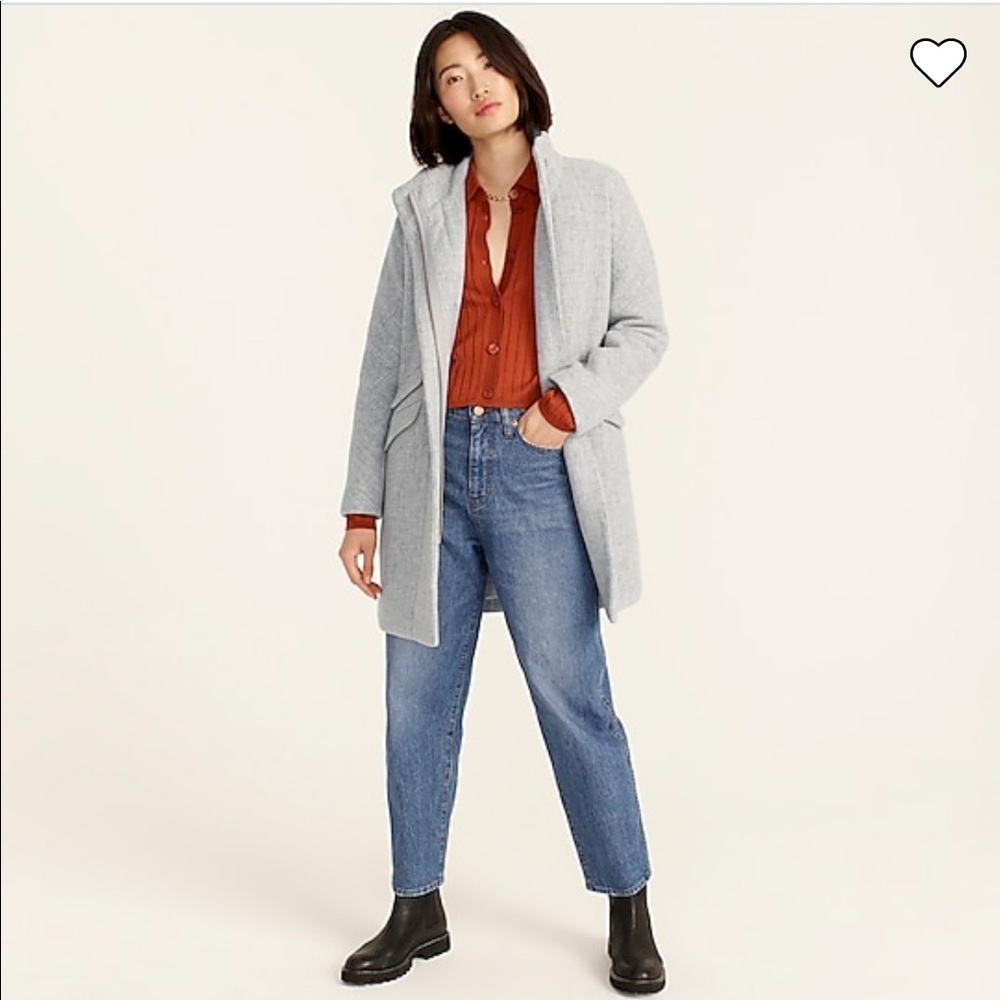 J. Crew Cocoon Coat in Italian Stadium Wool
